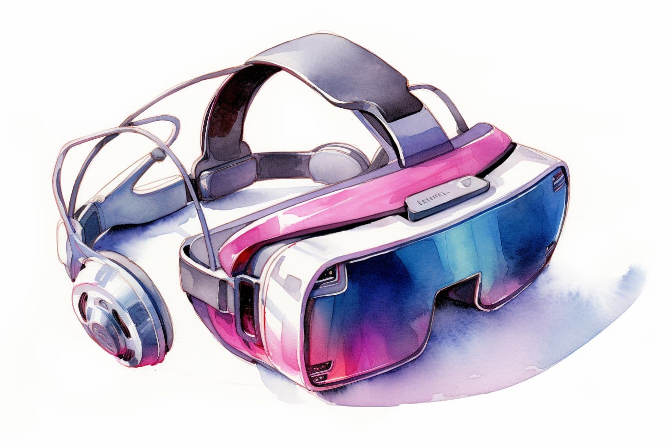 VR Brille mit Headset