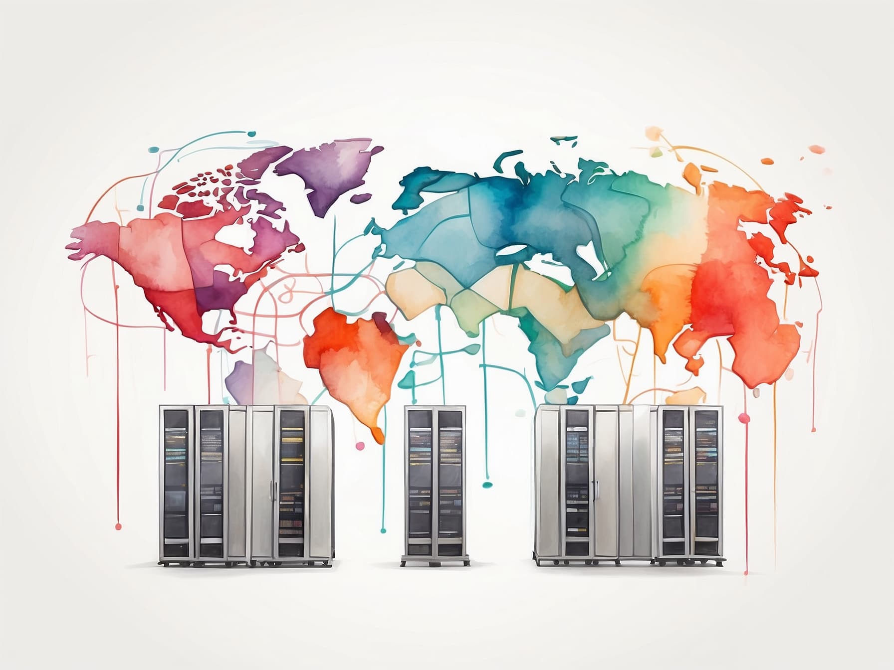 Server die Weltweit Daten bewegen