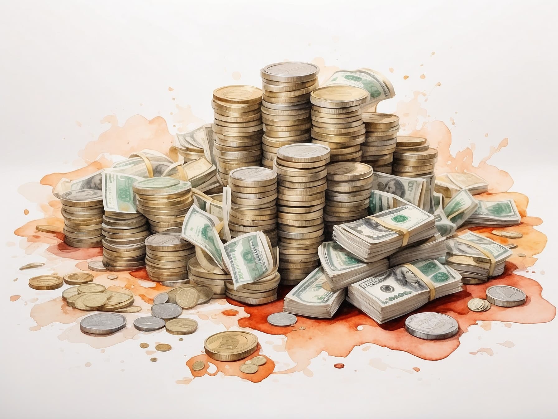 Viel Geld - als Investitionsmenge in KI