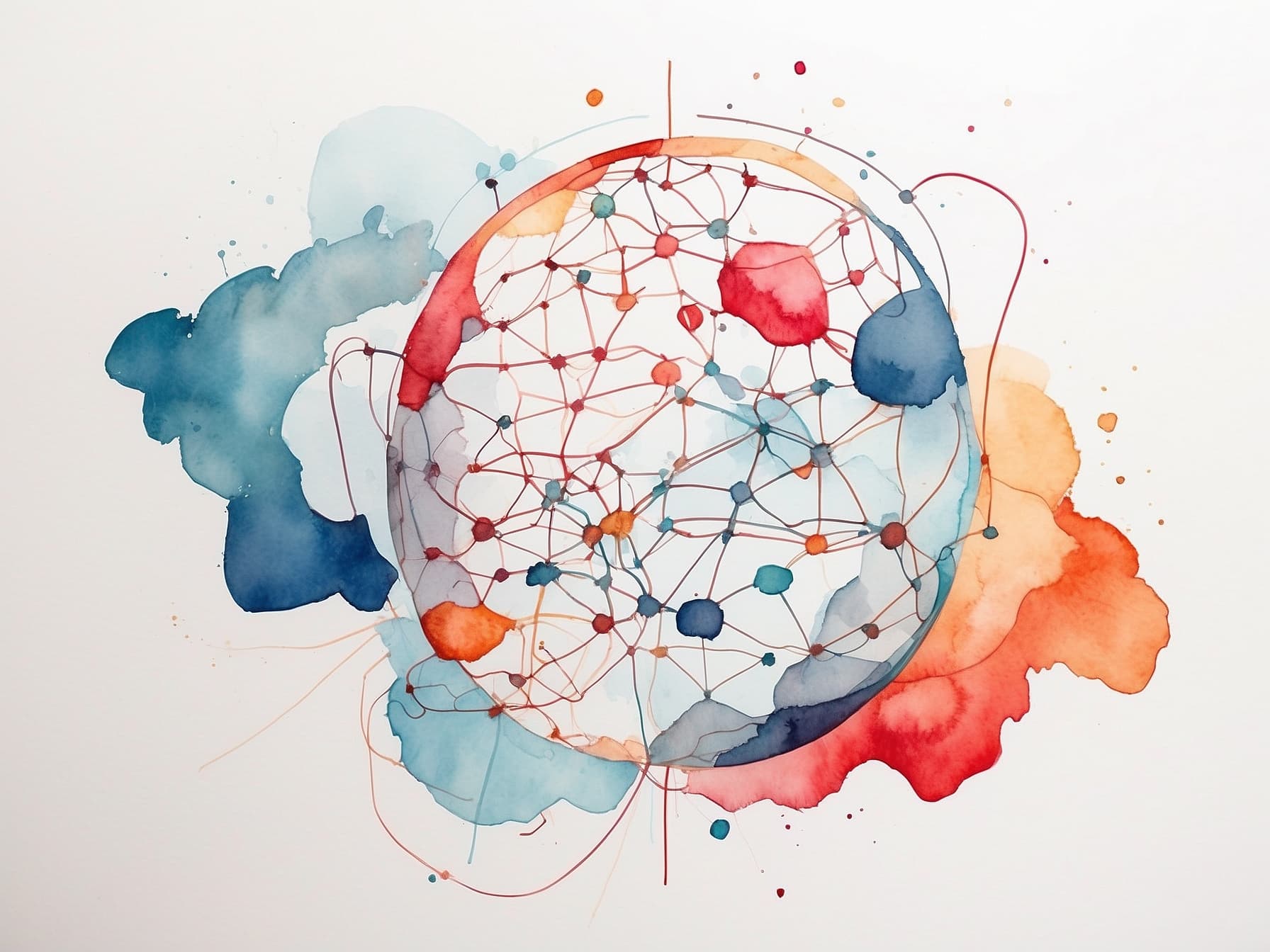 Eine KI bildlich dargestellt als Neuronalnetz