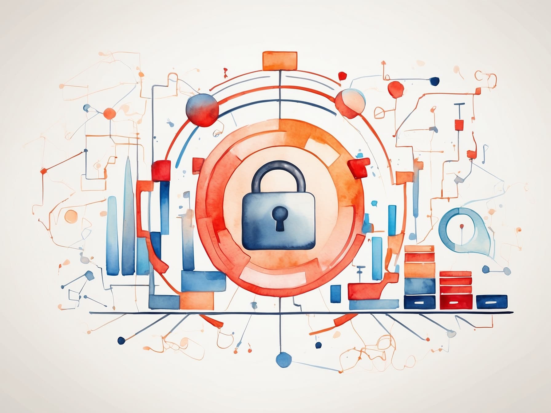 Ein Schloss für Verschlüsselung und Datensicherheit