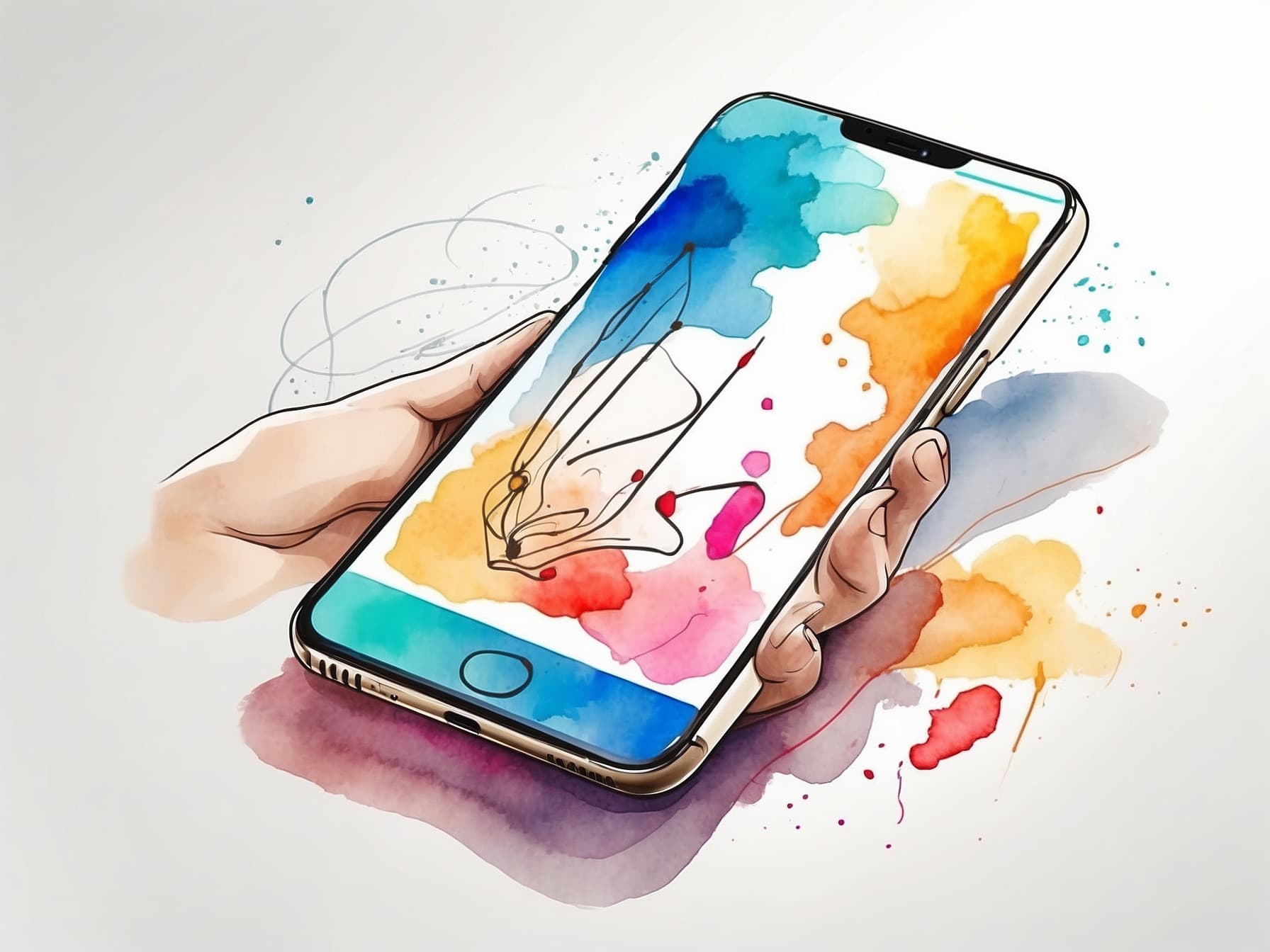 Ein Smartphone mit geöffneter App