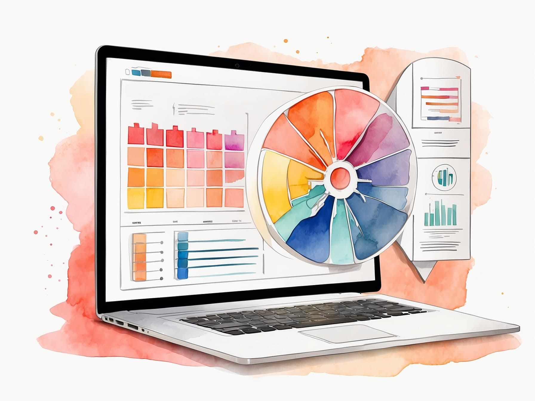 Ein KI gestütztes Verwaltungs CRM auf dem Laptop