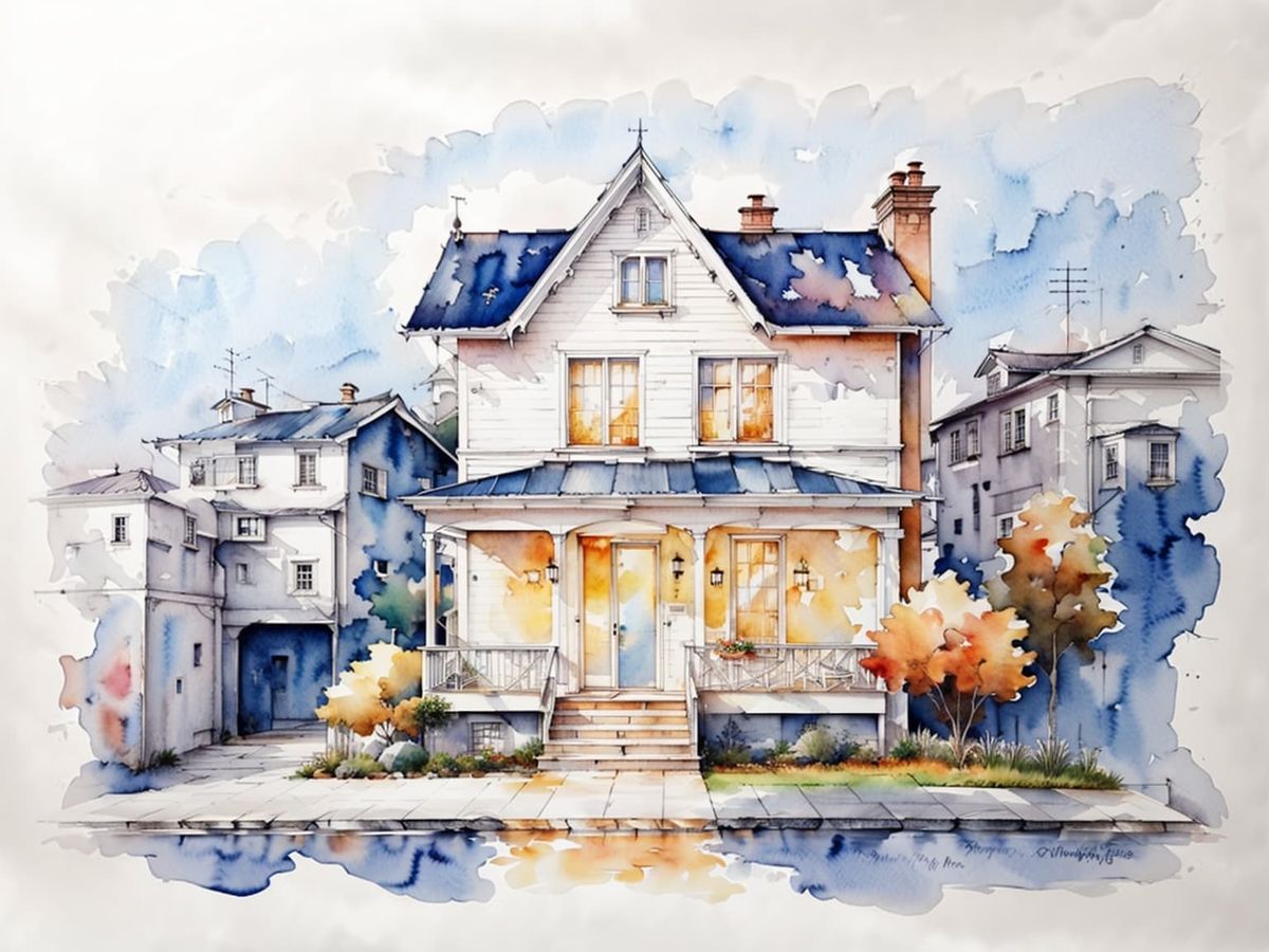 Ein leuchtendes Haus
