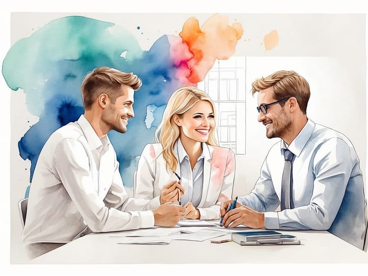 Ein Meeting unter Kollegen