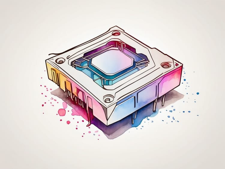 schematische Darstellung einer CPU für Rechenleistung